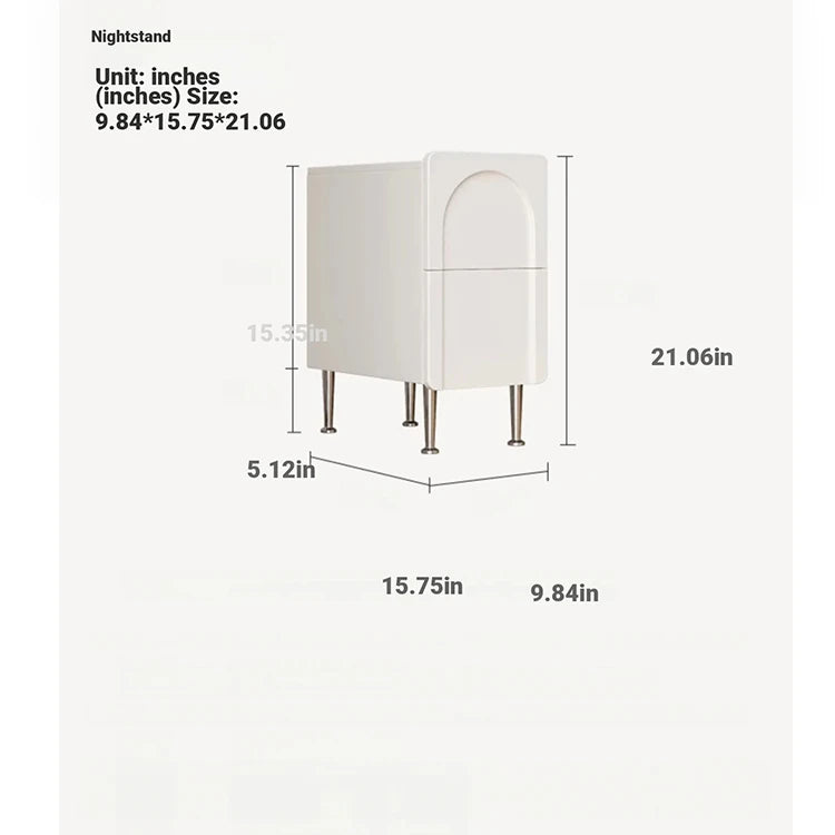 Modern Black Bedside Cupboard - Multi-Layer Board & Stainless Steel Legs - Stylish Nightstand for Any Bedroom hsms-4908