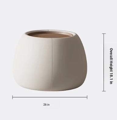 Modern Multi-Layer Board Tea Table with Synthetic Leather Finish - Stylish and Functional Centerpiece for Your Living Room hsms-4909