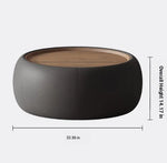 Modern Multi-Layer Board Tea Table with Synthetic Leather Finish - Stylish and Functional Centerpiece for Your Living Room hsms-4909