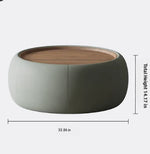 Modern Multi-Layer Board Tea Table with Synthetic Leather Finish - Stylish and Functional Centerpiece for Your Living Room hsms-4909
