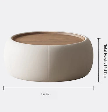 Modern Multi-Layer Board Tea Table with Synthetic Leather Finish - Stylish and Functional Centerpiece for Your Living Room hsms-4909