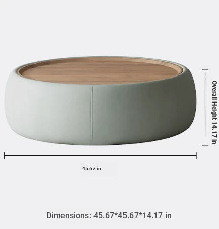 Modern Multi-Layer Board Tea Table with Synthetic Leather Finish - Stylish and Functional Centerpiece for Your Living Room hsms-4909