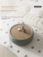 Modern Multi-Layer Board Tea Table with Synthetic Leather Finish - Stylish and Functional Centerpiece for Your Living Room hsms-4909