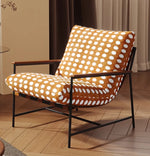 Stylish Red Oak Armchair with Down Stuffing Cotton-Ramie Upholstery - Modern Comfort for Your Home hsms-4913