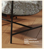 Stylish Red Oak Armchair with Down Stuffing Cotton-Ramie Upholstery - Modern Comfort for Your Home hsms-4913
