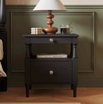 Stylish Ash Wood Bedside Cupboard with Drawer - Perfect Nightstand for Modern Bedrooms hsms-4914