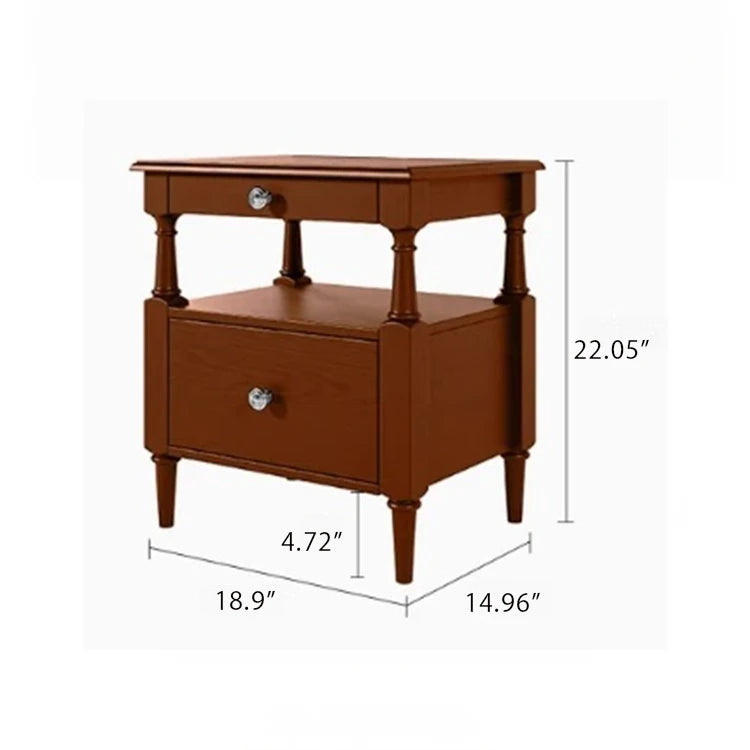 Stylish Ash Wood Bedside Cupboard with Drawer - Perfect Nightstand for Modern Bedrooms hsms-4914