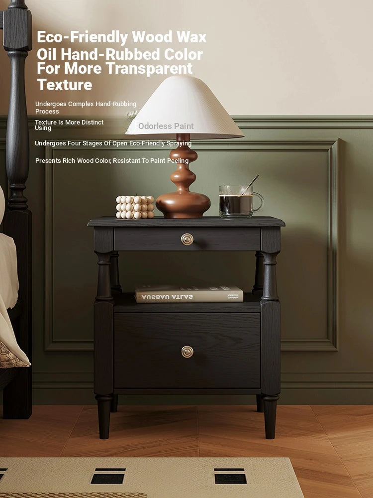 Stylish Ash Wood Bedside Cupboard with Drawer - Perfect Nightstand for Modern Bedrooms hsms-4914