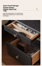 Stylish Ash Wood Bedside Cupboard with Drawer - Perfect Nightstand for Modern Bedrooms hsms-4914