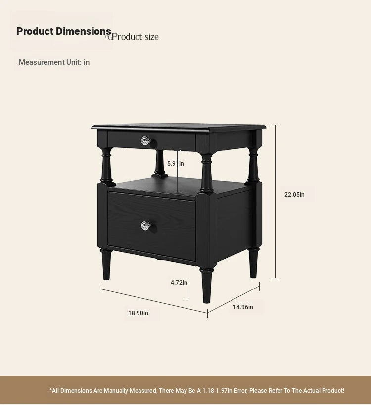 Stylish Ash Wood Bedside Cupboard with Drawer - Perfect Nightstand for Modern Bedrooms hsms-4914