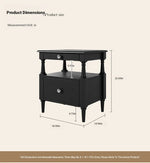 Stylish Ash Wood Bedside Cupboard with Drawer - Perfect Nightstand for Modern Bedrooms hsms-4914