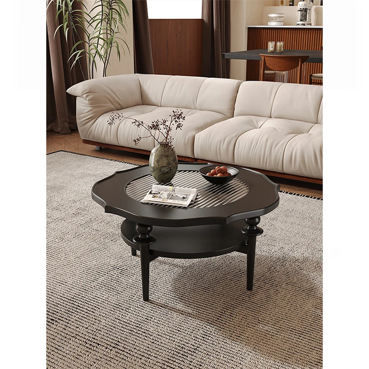 Elegant Glass Tea Table with Modern Design - Perfect for Living Room Décor! hsms-4915