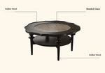 Elegant Glass Tea Table with Modern Design - Perfect for Living Room Décor! hsms-4915