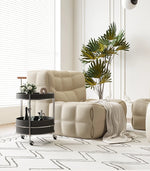 Stylish Solid Wood & Stainless Steel Bar Cart with Synthetic Leather Trim – Perfect for Entertaining and Home Decor hsms-4916