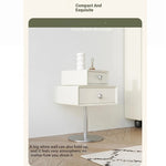 Stylish Multi-Layer Board Bedside Cupboard with Stainless Steel Base - Modern Nightstand for Bedroom Storage hsms-4917