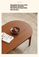 Stylish Ash Wood and Stainless Steel Tea Table with Glass Top - Modern Oval Design for Living Room hsms-4918