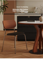 Elegant Round Solid Wood Dining Table with Ceramic Sintered Stone Top - Modern Home Furniture hsms-4920