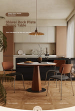 Modern Multi-Layer Board Dining Chair with PU Leather Upholstery - Stylish and Comfortable Seating Solution for Your Home hsms-4921