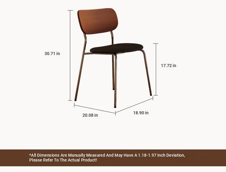 Modern Multi-Layer Board Dining Chair with PU Leather Upholstery - Stylish and Comfortable Seating Solution for Your Home hsms-4921