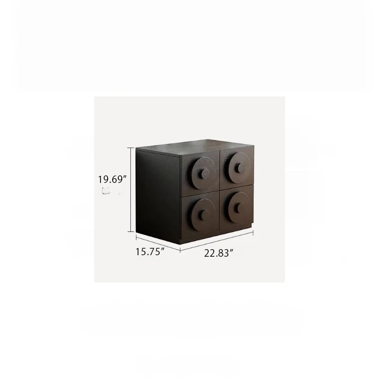 Stylish Multi-Layer Board Cabinet with Unique Circular Design - Modern Storage Solution for Your Home hsms-4925