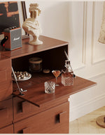 Stylish Multi-Layer Board Cabinet with Unique Circular Design - Modern Storage Solution for Your Home hsms-4925