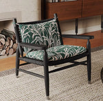 Stylish Ash Wood Accent Chair with Cowhide Leather Cushion - Perfect for Modern Living Rooms! hsms-4926