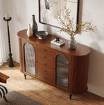 Elegant Multi-Layer Board Cabinet with Glass Doors and Stylish Design – Perfect for Modern Home Décor hsms-4928