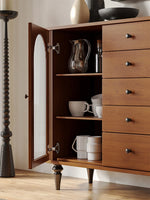 Elegant Multi-Layer Board Cabinet with Glass Doors and Stylish Design – Perfect for Modern Home Décor hsms-4928