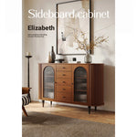 Elegant Multi-Layer Board Cabinet with Glass Doors and Stylish Design – Perfect for Modern Home Décor hsms-4928