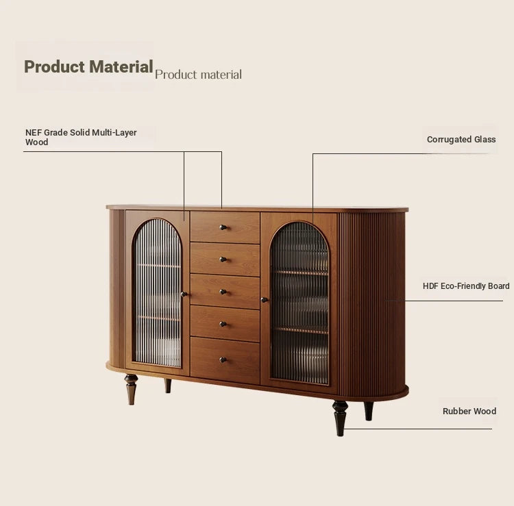 Elegant Multi-Layer Board Cabinet with Glass Doors and Stylish Design – Perfect for Modern Home Décor hsms-4928