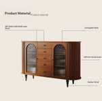 Elegant Multi-Layer Board Cabinet with Glass Doors and Stylish Design – Perfect for Modern Home Décor hsms-4928