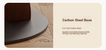 Stylish Solid Wood and Ceramic Sintered Stone Round Dining Table for Modern Interiors hsms-4929