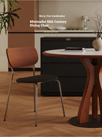 Stylish Solid Wood and Ceramic Sintered Stone Round Dining Table for Modern Interiors hsms-4929