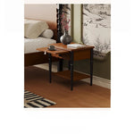 Elegant Solid Wood Bedside Cupboard with Storage Drawer and Bottom Shelf – Perfect for Bedroom Decor hsms-4932