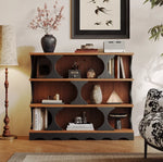 Stylish Multi-Layer Board Cabinet Bookcase - Modern Design with Unique Curved Shelves for Living Room & Home Decor hsms-4933