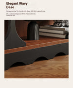 Stylish Multi-Layer Board Cabinet Bookcase - Modern Design with Unique Curved Shelves for Living Room & Home Decor hsms-4933