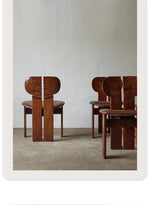 Stylish Ash Wood Chair with PU Leather Seat - Modern Design for Any Space hsms-4934