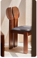 Stylish Ash Wood Chair with PU Leather Seat - Modern Design for Any Space hsms-4934