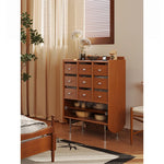Stylish Solid Wood Cabinet with Tempered Glass Doors - Ideal Storage Solution for Home Decor hsms-4935