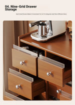 Stylish Solid Wood Cabinet with Tempered Glass Doors - Ideal Storage Solution for Home Decor hsms-4935