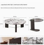Elegant Ash Wood and Marble Coffee Table with Tempered Glass - Modern Living Room Accent hsms-4936