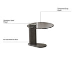 Elegant Ash Wood and Marble Coffee Table with Tempered Glass - Modern Living Room Accent hsms-4936