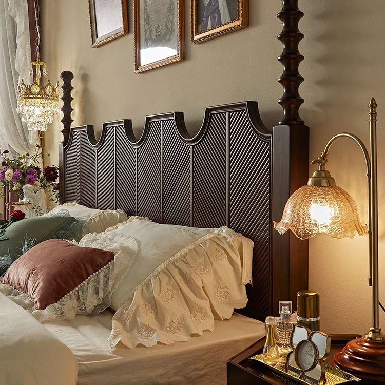 Elegant Solid Wood Bed - Multi-Layer Board Chinese Fir Frame for Stylish Bedrooms hsxz-2158