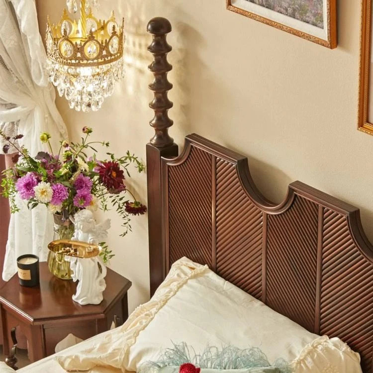 Elegant Solid Wood Bed - Multi-Layer Board Chinese Fir Frame for Stylish Bedrooms hsxz-2158