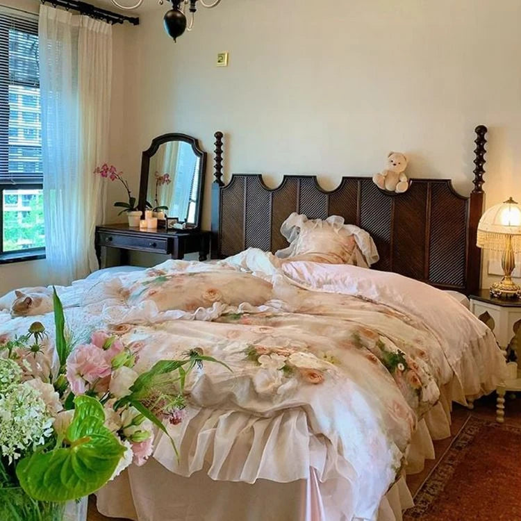 Elegant Solid Wood Bed - Multi-Layer Board Chinese Fir Frame for Stylish Bedrooms hsxz-2158