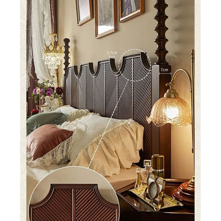 Elegant Solid Wood Bed - Multi-Layer Board Chinese Fir Frame for Stylish Bedrooms hsxz-2158