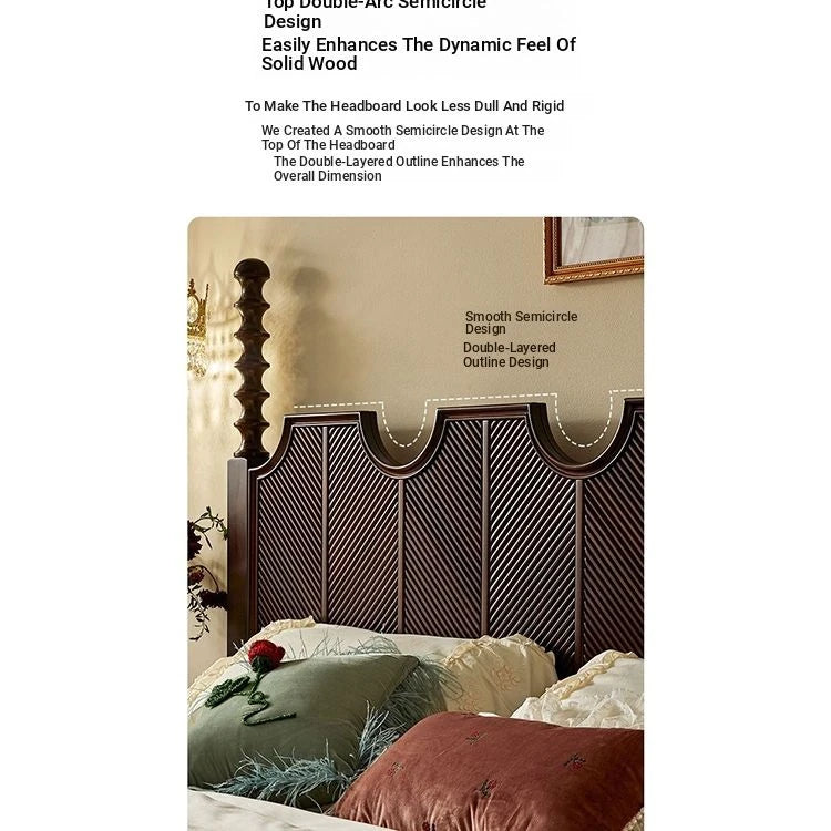 Elegant Solid Wood Bed - Multi-Layer Board Chinese Fir Frame for Stylish Bedrooms hsxz-2158