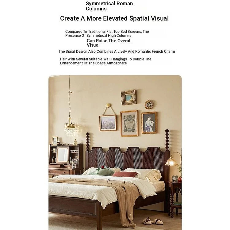 Elegant Solid Wood Bed - Multi-Layer Board Chinese Fir Frame for Stylish Bedrooms hsxz-2158