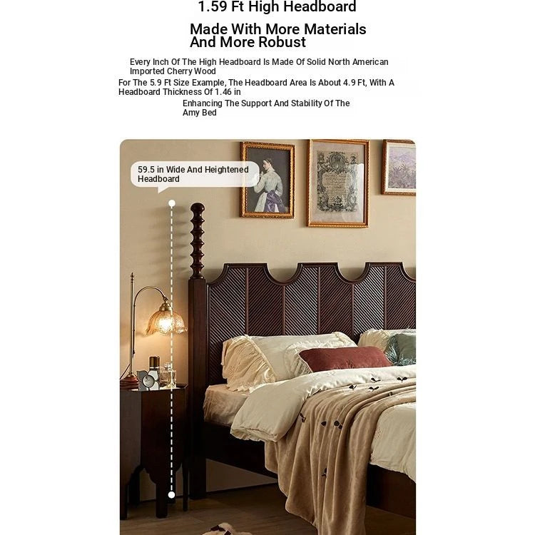 Elegant Solid Wood Bed - Multi-Layer Board Chinese Fir Frame for Stylish Bedrooms hsxz-2158