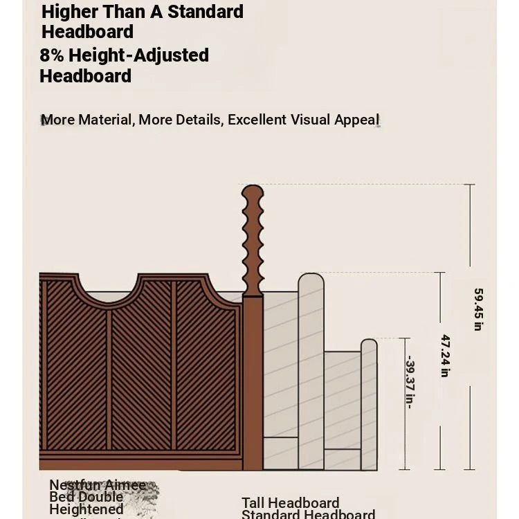 Elegant Solid Wood Bed - Multi-Layer Board Chinese Fir Frame for Stylish Bedrooms hsxz-2158